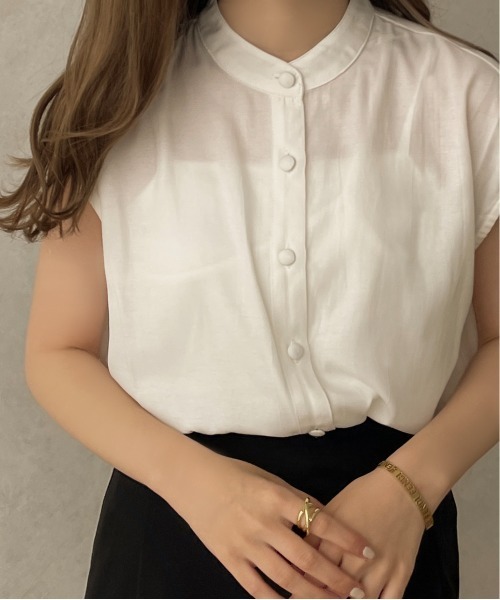 apres jour clair（アプレジュールクレア）の「【apres jour clair】ケープ付フレンチスリーブブラウス【ZOZOTOWN限定アイテム】（シャツ/ブラウス・レディース・ホワイト/ベージュ/アイボリー・フリー/X-LARGE）」の10枚目の写真