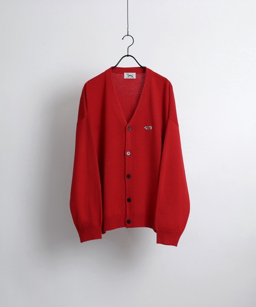 PENNEYS（ぺニーズ）の「PENNEYS / ぺニーズ ワンポイントカーディガン（カーディガン/ボレロ・メンズ・ブラック/レッド/グリーン/ブルー/グレー/イエロー/チャコールグレー・L/M）」の7枚目の写真