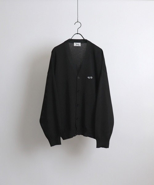 PENNEYS（ぺニーズ）の「PENNEYS / ぺニーズ ワンポイントカーディガン（カーディガン/ボレロ・メンズ・ブラック/レッド/グリーン/ブルー/グレー/イエロー/チャコールグレー・L/M）」の2枚目の写真