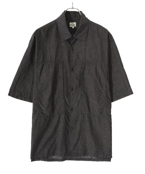 GOLD（ゴールド）の「GOLD / ゴールド：VAT DYE CHAMBRAY S/S WORK SHIRT：22A-GL38776[MUS]（シャツ/ブラウス・メンズ・ブラック・M/L）」の3枚目の写真