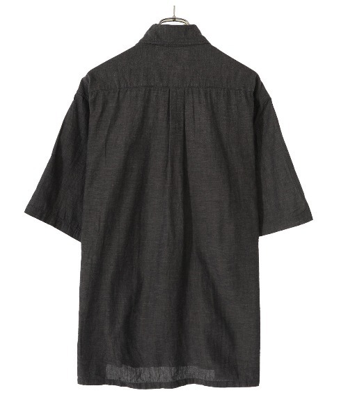 GOLD（ゴールド）の「GOLD / ゴールド：VAT DYE CHAMBRAY S/S WORK SHIRT：22A-GL38776[MUS]（シャツ/ブラウス・メンズ・ブラック・M/L）」の4枚目の写真