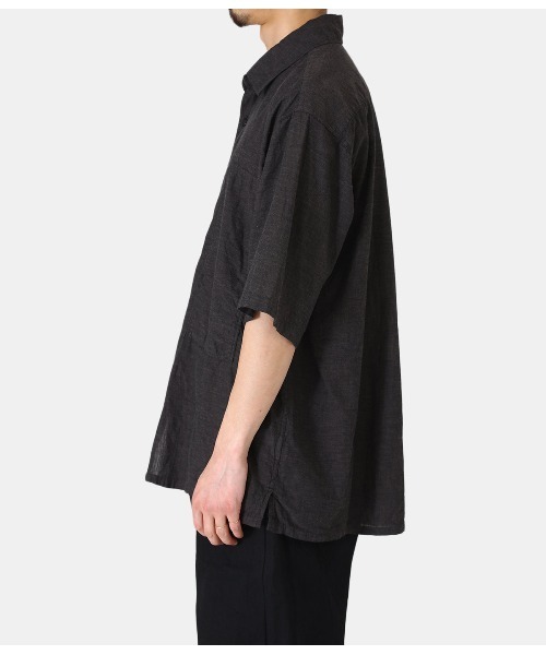 GOLD（ゴールド）の「GOLD / ゴールド：VAT DYE CHAMBRAY S/S WORK SHIRT：22A-GL38776[MUS]（シャツ/ブラウス・メンズ・ブラック・M/L）」の10枚目の写真
