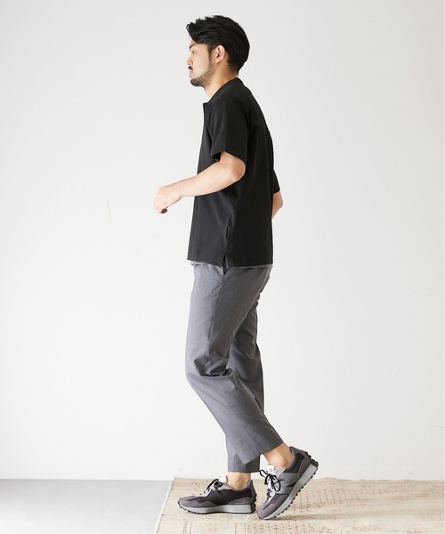 417 EDIFICE（フォーワンセブンエディフィス）の「ハーフミラノスキッパー S/S（ポロシャツ・メンズ・ライトグレー/ブラック/グリーン/ブルー/イエロー・SMALL/MEDIUM/LARGE）」の7枚目の写真