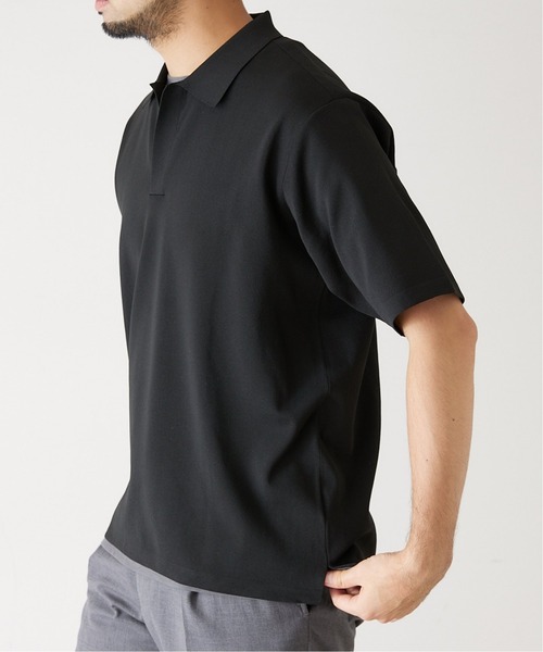 417 EDIFICE（フォーワンセブンエディフィス）の「ハーフミラノスキッパー S/S（ポロシャツ・メンズ・ライトグレー/ブラック/グリーン/ブルー/イエロー・SMALL/MEDIUM/LARGE）」の10枚目の写真