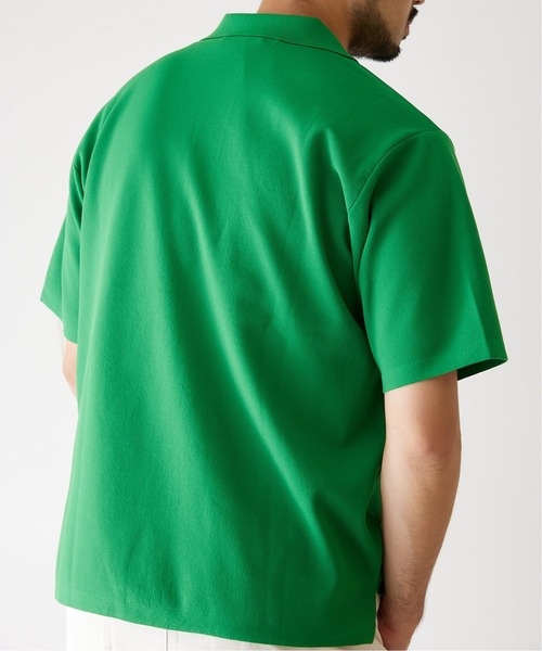 417 EDIFICE（フォーワンセブンエディフィス）の「ハーフミラノスキッパー S/S（ポロシャツ・メンズ・ライトグレー/ブラック/グリーン/ブルー/イエロー・SMALL/MEDIUM/LARGE）」の16枚目の写真