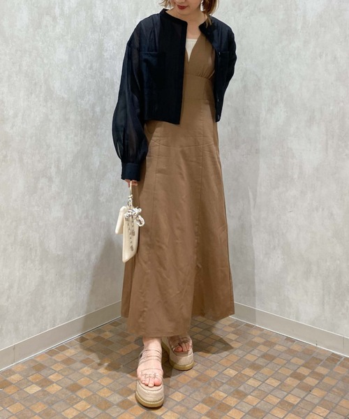 archives（アルシーヴ）の「ショートシアーシャツ/（シャツ/ブラウス・レディース・ブラック/オフホワイト/オレンジ/シルバーグレー/アイボリー・MEDIUM）」の21枚目の写真