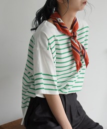 sango | パネルボーダーハーフスリーブTシャツ(Tシャツ/カットソー)