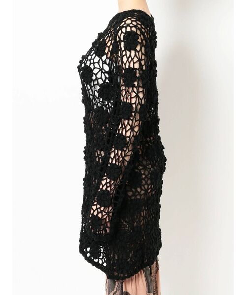 merry jenny（メリージェニー）の「クロシェニットミニワンピース（ワンピース・レディース・アイボリー/ブラック・FREE）」の15枚目の写真