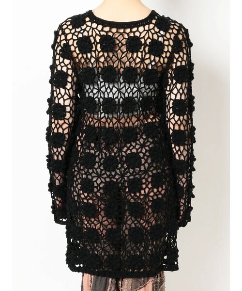 merry jenny（メリージェニー）の「クロシェニットミニワンピース（ワンピース・レディース・アイボリー/ブラック・FREE）」の16枚目の写真