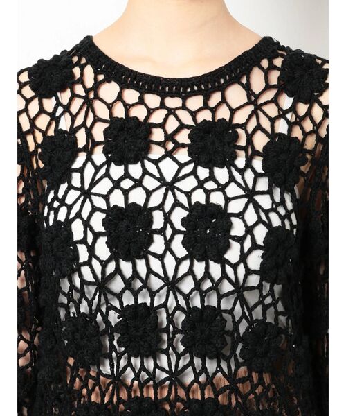 merry jenny（メリージェニー）の「クロシェニットミニワンピース（ワンピース・レディース・アイボリー/ブラック・FREE）」の17枚目の写真