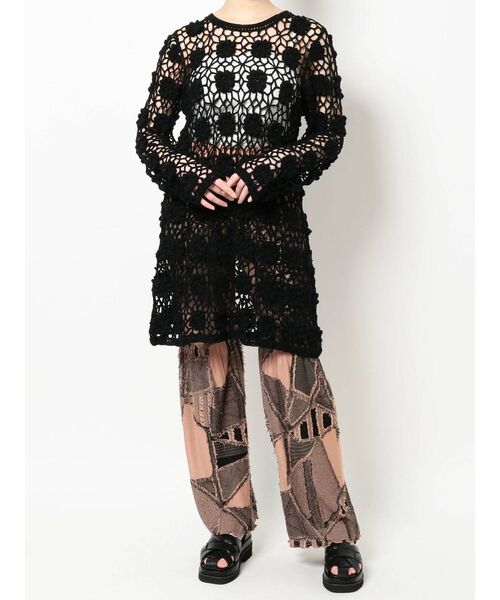 merry jenny（メリージェニー）の「クロシェニットミニワンピース（ワンピース・レディース・アイボリー/ブラック・FREE）」の20枚目の写真