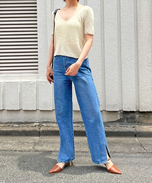 Jewelobe(ジュエローブ)の「透かし編み2wayルーズニットプルオーバー(ニット/セーター・レディース・ブラウン/アイボリー/ブラック・FREE)」の15枚目の写真