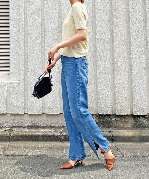 Jewelobe(ジュエローブ)の「透かし編み2wayルーズニットプルオーバー(ニット/セーター・レディース・ブラウン/アイボリー/ブラック・FREE)」の17枚目の写真