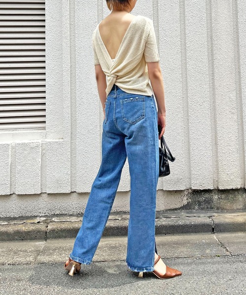 Jewelobe(ジュエローブ)の「透かし編み2wayルーズニットプルオーバー(ニット/セーター・レディース・ブラウン/アイボリー/ブラック・FREE)」の19枚目の写真