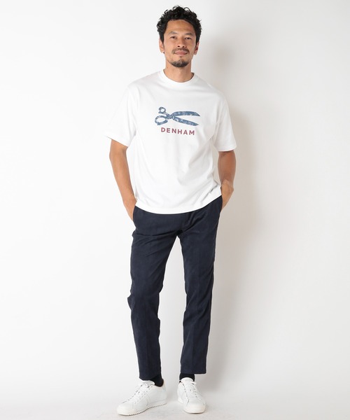 DENHAM（デンハム）の「＜DENHAM/デンハム＞グラフィックプリントTシャツ（Tシャツ/カットソー・メンズ・ホワイト/ネイビー・02/03）」の5枚目の写真