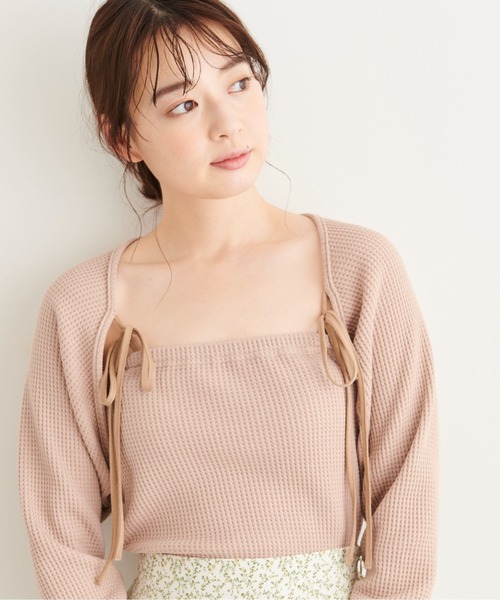 FREE'S MART（フリーズマート）の「◆マルチウェイボレロセットカットソー（Tシャツ/カットソー・レディース・ホワイト/ベージュ/イエロー・FREE）」の11枚目の写真