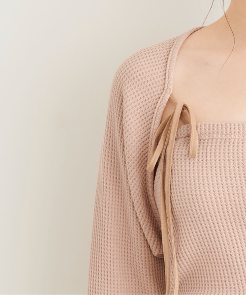 FREE'S MART（フリーズマート）の「◆マルチウェイボレロセットカットソー（Tシャツ/カットソー・レディース・ホワイト/ベージュ/イエロー・FREE）」の14枚目の写真