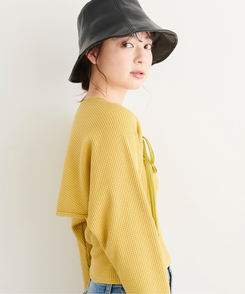 FREE'S MART（フリーズマート）の「◆マルチウェイボレロセットカットソー（Tシャツ/カットソー・レディース・ホワイト/ベージュ/イエロー・FREE）」の19枚目の写真