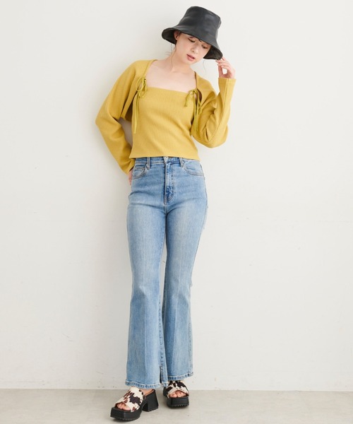 FREE'S MART（フリーズマート）の「◆マルチウェイボレロセットカットソー（Tシャツ/カットソー・レディース・ホワイト/ベージュ/イエロー・FREE）」の21枚目の写真