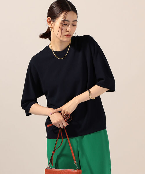 NOLLEY’S(ノーリーズ)の「ジョーゼットコクーンスリーブプルオーバーカットソー(Tシャツ/カットソー・レディース・ホワイト/ネイビー/キャメル・FREE)」の3枚目の写真