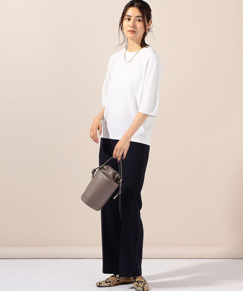 NOLLEY’S(ノーリーズ)の「ジョーゼットコクーンスリーブプルオーバーカットソー(Tシャツ/カットソー・レディース・ホワイト/ネイビー/キャメル・FREE)」の16枚目の写真