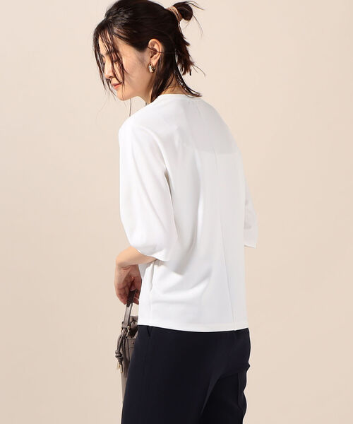 NOLLEY’S(ノーリーズ)の「ジョーゼットコクーンスリーブプルオーバーカットソー(Tシャツ/カットソー・レディース・ホワイト/ネイビー/キャメル・FREE)」の12枚目の写真