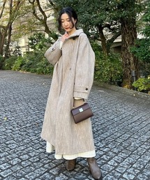LILY BROWN | スタンドカラーロングリバーコート(その他アウター)