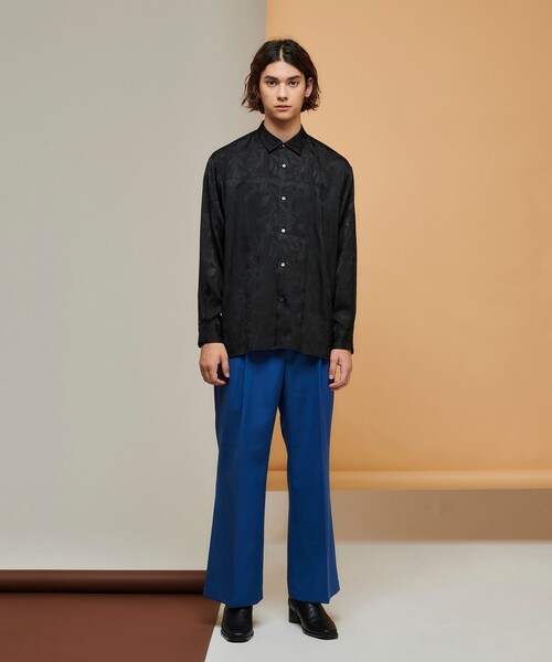 tk.TAKEO KIKUCHI（ティーケータケオキクチ）の「◆ブライトリーフジャカードシャツ（ユニセックスアイテム）（シャツ/ブラウス・メンズ・キャメル/ブラック系3/ダークグリーン系3・02/03/66）」の18枚目の写真