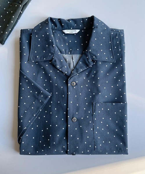 URBAN RESEARCH DOORS（アーバンリサーチドアーズ）の「ドットプリントショートスリーブシャツ（シャツ/ブラウス・メンズ・ネイビー/ブラック・MEDIUM/LARGE）」の2枚目の写真