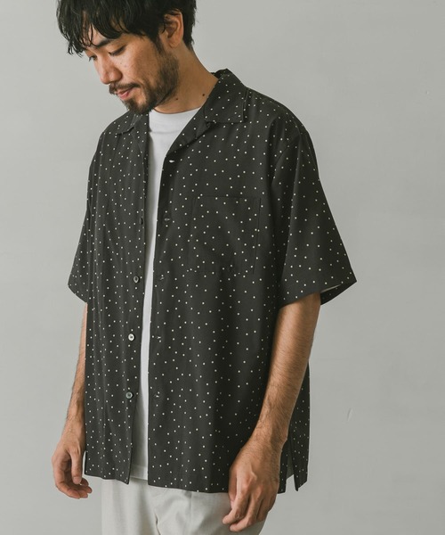 URBAN RESEARCH DOORS（アーバンリサーチドアーズ）の「ドットプリントショートスリーブシャツ（シャツ/ブラウス・メンズ・ネイビー/ブラック・MEDIUM/LARGE）」の10枚目の写真