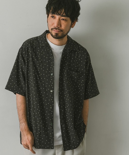 URBAN RESEARCH DOORS（アーバンリサーチドアーズ）の「ドットプリントショートスリーブシャツ（シャツ/ブラウス・メンズ・ネイビー/ブラック・MEDIUM/LARGE）」の11枚目の写真