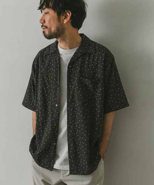 URBAN RESEARCH DOORS（アーバンリサーチドアーズ）の「ドットプリントショートスリーブシャツ（シャツ/ブラウス・メンズ・ネイビー/ブラック・MEDIUM/LARGE）」の14枚目の写真