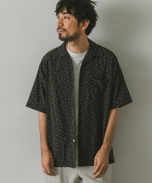 URBAN RESEARCH DOORS（アーバンリサーチドアーズ）の「ドットプリントショートスリーブシャツ（シャツ/ブラウス・メンズ・ネイビー/ブラック・MEDIUM/LARGE）」の15枚目の写真