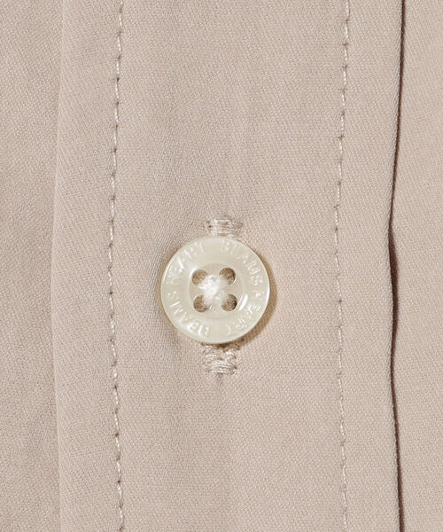 BEAMS HEART（ビームスハート）の「BEAMS HEART / フィブリル ロングスリーブ シャツ（シャツ/ブラウス・メンズ・ベージュ/ネイビー・SMALL/LARGE/MEDIUM）」の16枚目の写真