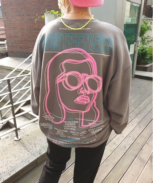 セール 韓国 ファッション ストリート ブランド Face Print Swt トレーナー スウェット メンズ レディース ユニセックス スウェット Status ステイタス のファッション通販 Zozotown