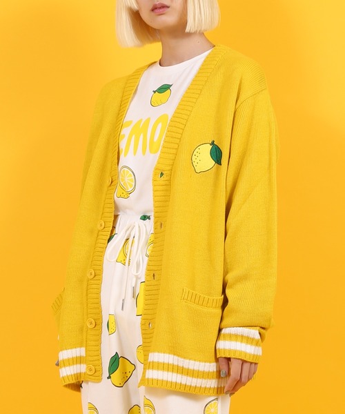 PUNYUS（プニュズ）の「フード刺繍カーディガン（カーディガン/ボレロ・レディース・イエロー/レッド/ブラック/ブルー/パープル/ピンク/オレンジ/ライトパープル/グリーン/サックスブルー・1/4/2/3）」の22枚目の写真