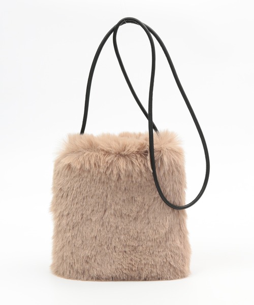 Honeys（ハニーズ）の「エコファーショルダーＢａｇ（ショルダーバッグ・レディース・ベージュ/グレー/アイボリー/モカ・FREE）」の21枚目の写真