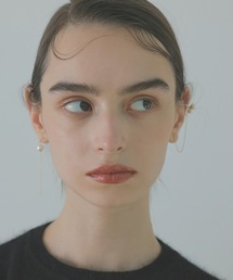 アシンメトリーチェーンパールピアス