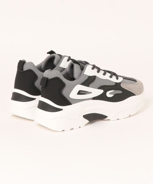 SpRay（スプレイ）の「ＭＩＸ　Ｄａｄスニーカー（スニーカー・レディース・ブラック/ベージュ・SMALL/MEDIUM/LARGE）」の4枚目の写真