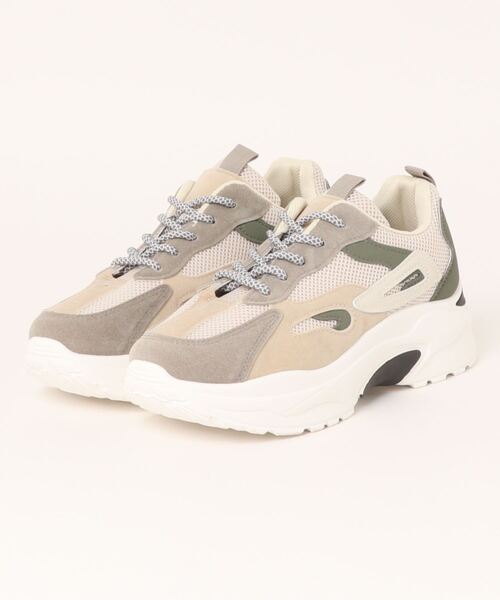 SpRay（スプレイ）の「ＭＩＸ　Ｄａｄスニーカー（スニーカー・レディース・ブラック/ベージュ・SMALL/MEDIUM/LARGE）」の10枚目の写真