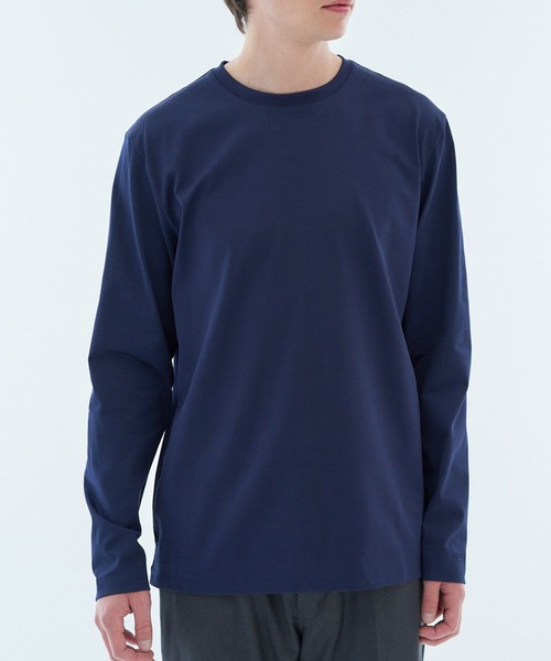 ESTNATION（エストネーション）の「ESTNATION / クルーネックロングスリーブカットソー＜EVER KEEP＞（Tシャツ/カットソー・メンズ・ホワイト/ブラック/ネイビー/グレー・SMALL/MEDIUM/LARGE/X-LARGE/XX-LARGE）」の10枚目の写真