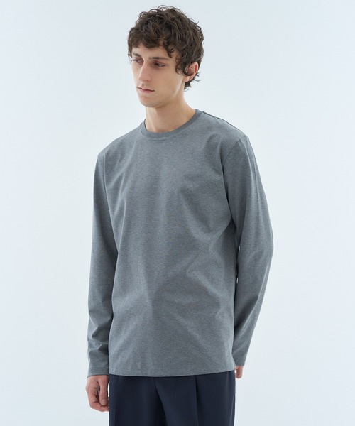 ESTNATION（エストネーション）の「ESTNATION / クルーネックロングスリーブカットソー＜EVER KEEP＞（Tシャツ/カットソー・メンズ・ホワイト/ブラック/ネイビー/グレー・SMALL/MEDIUM/LARGE/X-LARGE/XX-LARGE）」の13枚目の写真