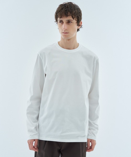 ESTNATION（エストネーション）の「ESTNATION / クルーネックロングスリーブカットソー＜EVER KEEP＞（Tシャツ/カットソー・メンズ・ホワイト/ブラック/ネイビー/グレー・SMALL/MEDIUM/LARGE/X-LARGE/XX-LARGE）」の19枚目の写真