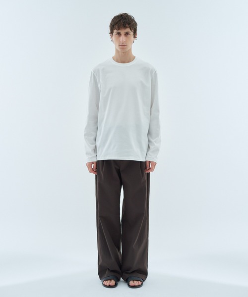 ESTNATION（エストネーション）の「ESTNATION / クルーネックロングスリーブカットソー＜EVER KEEP＞（Tシャツ/カットソー・メンズ・ホワイト/ブラック/ネイビー/グレー・SMALL/MEDIUM/LARGE/X-LARGE/XX-LARGE）」の20枚目の写真