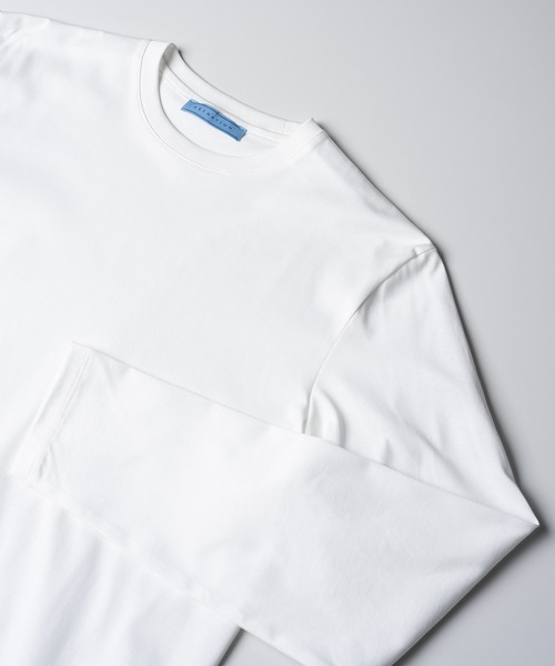 ESTNATION（エストネーション）の「ESTNATION / クルーネックロングスリーブカットソー＜EVER KEEP＞（Tシャツ/カットソー・メンズ・ホワイト/ブラック/ネイビー/グレー・SMALL/MEDIUM/LARGE/X-LARGE/XX-LARGE）」の18枚目の写真