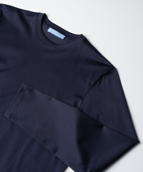 ESTNATION（エストネーション）の「ESTNATION / クルーネックロングスリーブカットソー＜EVER KEEP＞（Tシャツ/カットソー・メンズ・ホワイト/ブラック/ネイビー/グレー・SMALL/MEDIUM/LARGE/X-LARGE/XX-LARGE）」の21枚目の写真