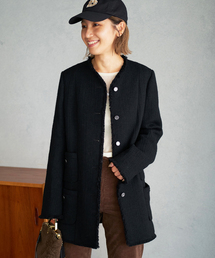 【1度着用のみ美品】プラージュ Tweed ジャケット 近年モデル オケージョン plage（プラージュ）の「Tweed Long ジャケット（ノーカラー