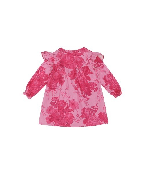 CHRISTINA  ROHDE（クリスティーナローデ）の「Christina Rhode  / 花柄 フリルショルダー ワンピース＜ベビー＞（ワンピース・キッズ・ピンク・12M/18M/24M）」の4枚目の写真