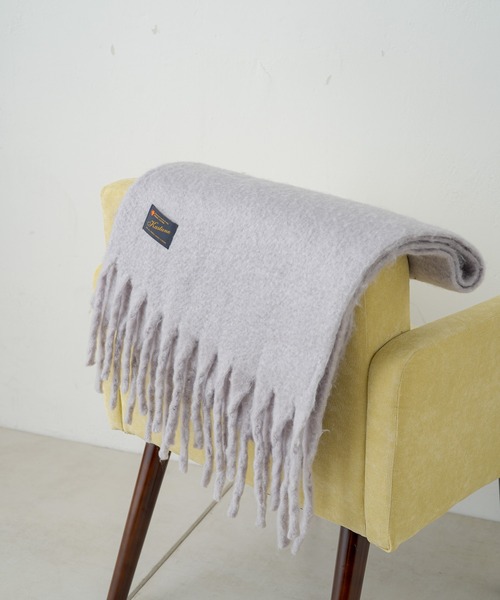 Kastane(カスタネ)の「【新色追加】太フリンジストール/マフラー(マフラー・レディース・モカ/ピンク/アイボリー/パープル/サックスブルー・FREE)」の6枚目の写真