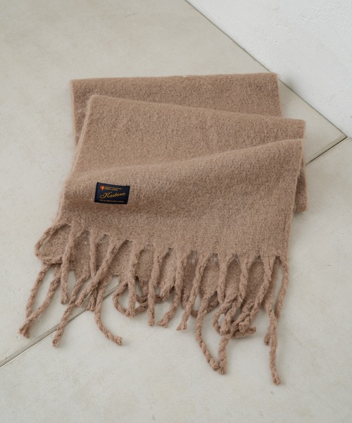 Kastane(カスタネ)の「【新色追加】太フリンジストール/マフラー(マフラー・レディース・モカ/ピンク/アイボリー/パープル/サックスブルー・FREE)」の21枚目の写真